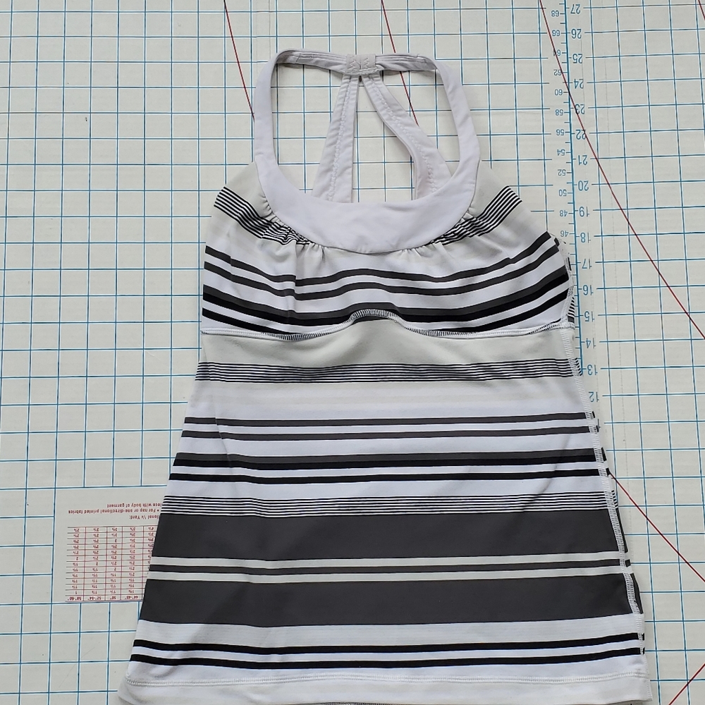 Lululemon Workout Top Built In Bra T Racer Back